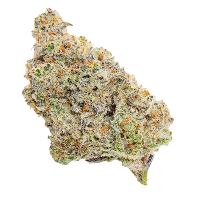 MAC 1 CBD flower close-up – creamy citrus hybrid hemp, available for delivery in Atlanta and Southeast U.S.