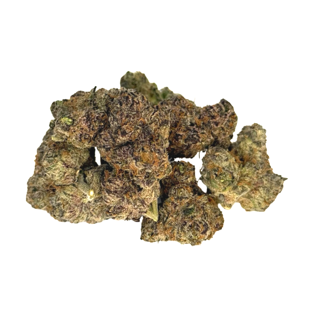Cherry Pie CBD flower close-up – sweet cherry and berry kush hemp for Atlanta delivery and Southeast shipping.