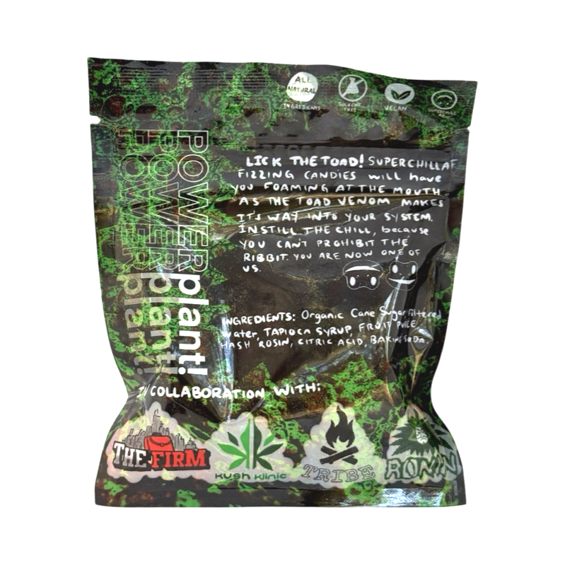 POWERplant! x Toad Venom – Sour Green Apple Fizzing Candy - Image 2