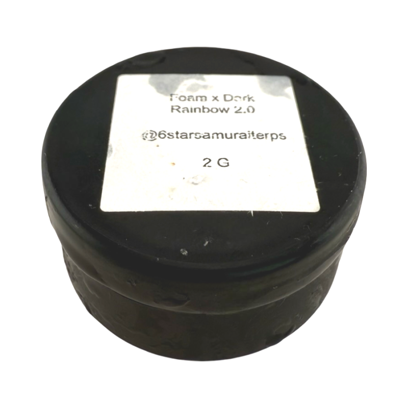 6 Star Samurai Rosin Jar – Lid with Samurai Skull
