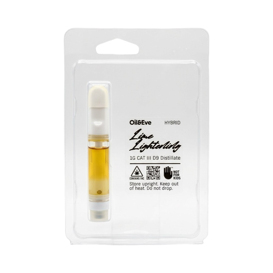 Lime Lightening 1G 510 distillate cartridge front packaging