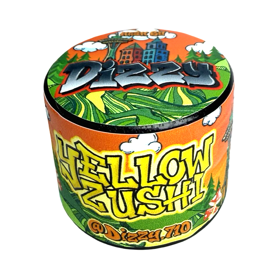 Yellow Zushi Fresh Press Rosin Jar by Dizzy